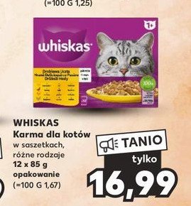 Karma dla kota wybór dań drobiowych w sosie Whiskas promocja