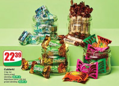 Cukierki różne rodzaje promocja w Dino