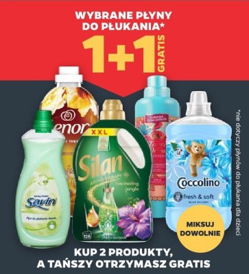 Płyny do płukania 1+1 gratis promocja w Netto