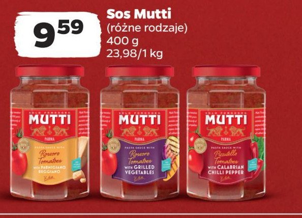 Sos pomidorowy verdure vegetables Mutti promocja