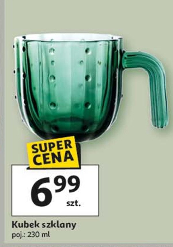 Kubek szklany 230 ml promocja w Auchan