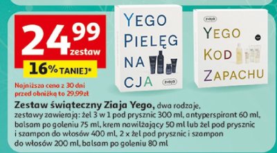Zestaw świąteczny Ziaja Yego promocja w Auchan
