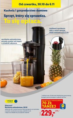 Wyciskarka wolnoobrotowa Silvercrest promocja w Lidl