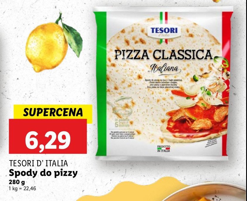 Spód do pizzy Tesori d'italia promocja w Lidl