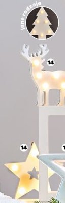 Drewniana dekoracja LED promocja w Netto