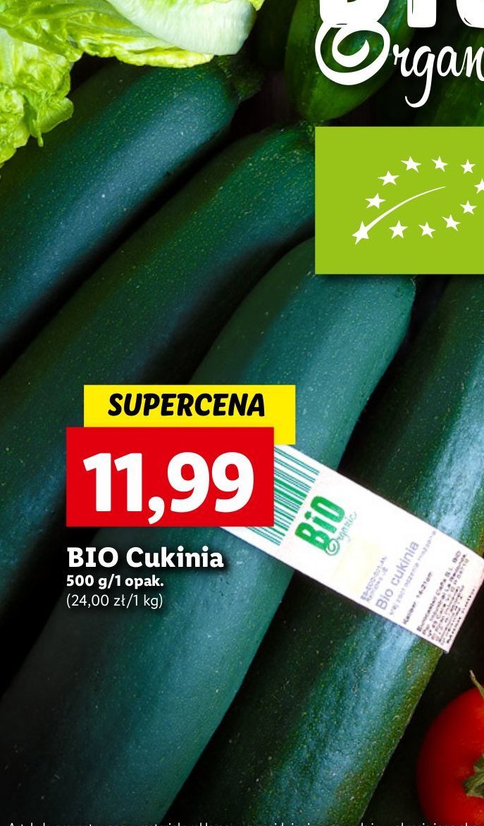 Cukinia bio Bio organic promocja