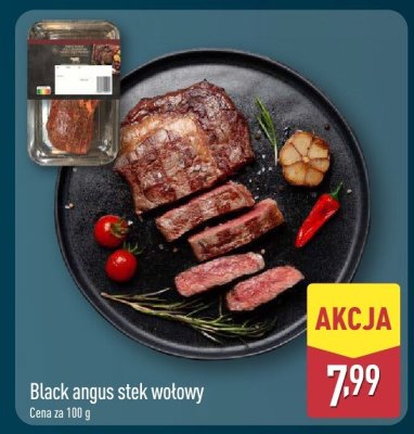 Black angus stek wołowy promocja w Aldi