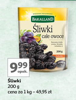 Śliwki suszone Bakalland promocja