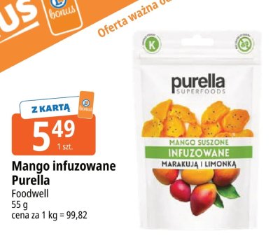 Mango infuzowane Purella Foodwell promocja w Leclerc
