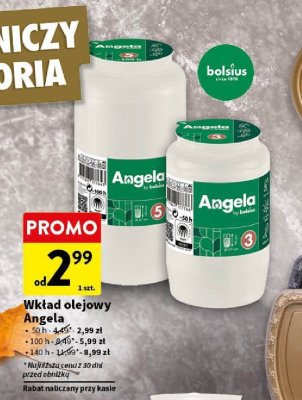 Wkład olejowy Angela 100h promocja w Intermarche