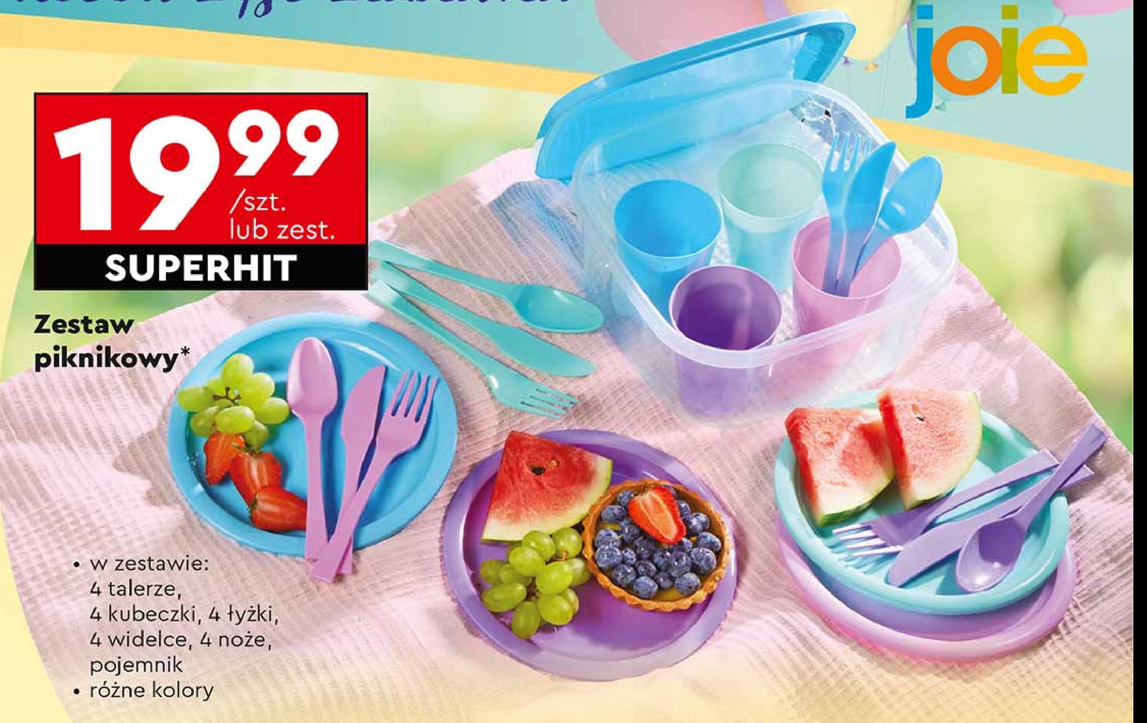 Zestaw piknikowy Joie promocja w Biedronka