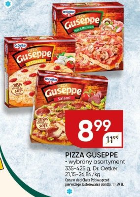 Pizza Guseppe wybrany asortyment Dr. Oetker promocja w Chata Polska