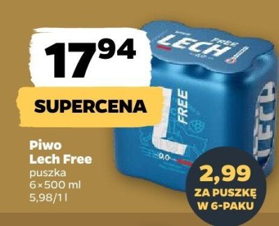 Piwo Lech free promocja w Netto