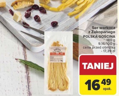 Ser warkocz z Zakopanego Polska Gościna promocja w Carrefour