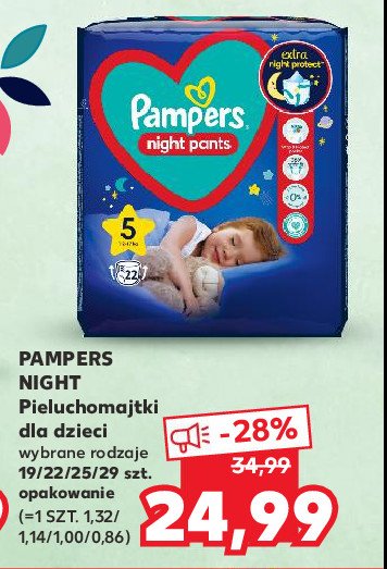 Pieluszki s3 PAMPERS NIGHT PANTS promocja