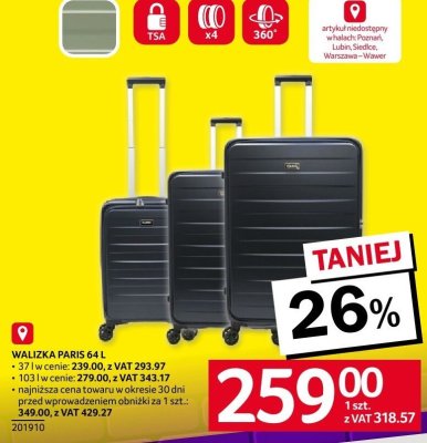 Walizka PARIS promocja w Selgros