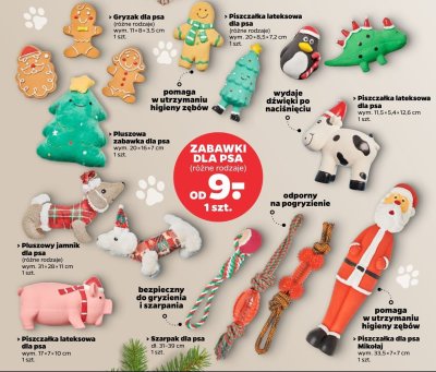 Piszczałka lateksowa dla psa wym. 11.5×5.4×12.6 cm promocja w Netto