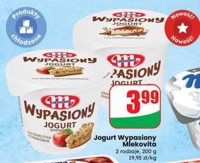 Jogurt Wypasiony 2 rodzaje Mlekovita promocja w Dino