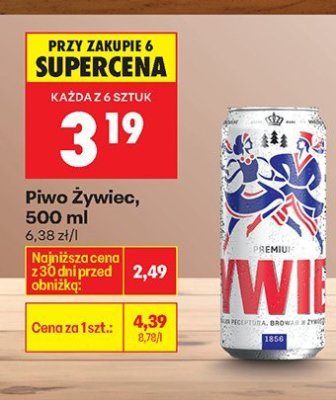 Piwo Żywiec 500 ml promocja w Biedronka