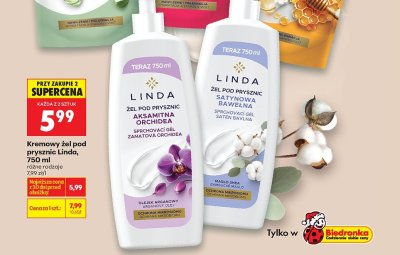 Kremowy żel pod prysznic Satynowa Bawełna promocja w Biedronka