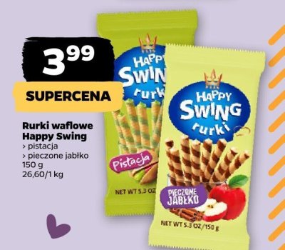 Rurki waflowe pieczone jabłko promocja w Netto