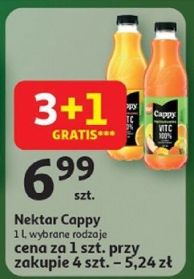 Nektar Cappy 1 l wybrane rodzaje promocja w Auchan