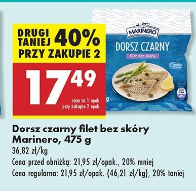 Dorsz czarny Marinero promocja w Biedronka
