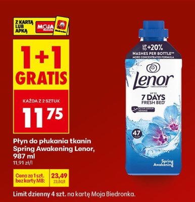 Płyn do płukania tkanin Spring Awakening Lenor promocja w Biedronka