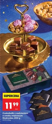 Czekoladki z nadzieniem o smaku miętowym promocja w Biedronka