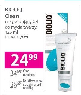Żel do mycia twarzy oczyszczający Bioliq clean promocja