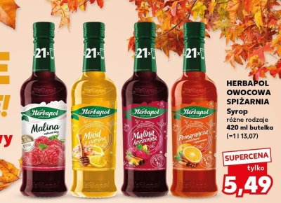 Syrop Herbapol owocowa spiżarnia Miód z cytryną promocja w Kaufland