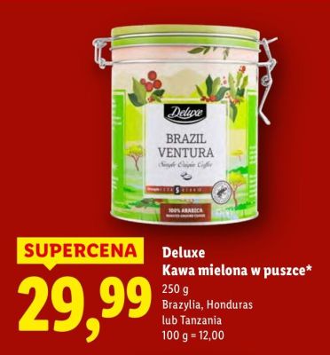 Kawa mielona w puszce Honduras promocja w Lidl