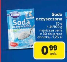 Soda oczyszczona Gellwe promocja w Carrefour