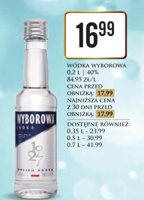 Wódka Wyborowa promocja w Dino