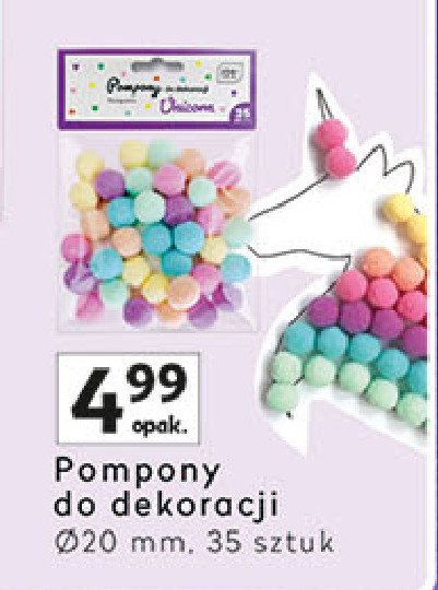 Pompony dekoracyjne Interdruk promocja w Auchan