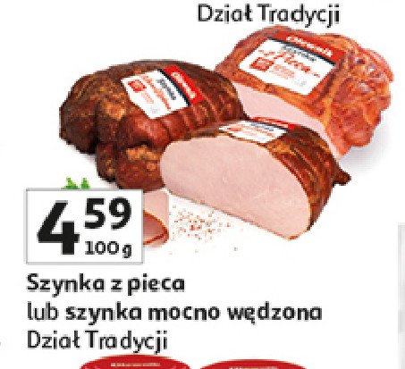 Szynka mocno wędzona Olewnik promocja w Auchan