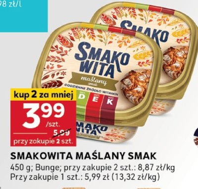 Smakowita maślany Smak Bunge promocja w Stokrotka