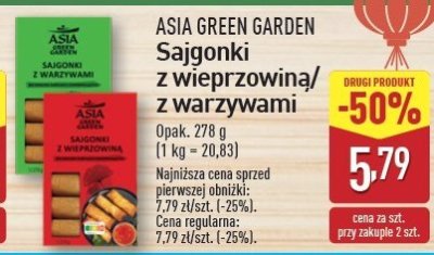 Sajgonki z wieprzowiną Asia green garden promocja
