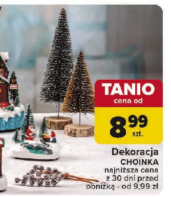 Dekoracja choinka promocja w Carrefour