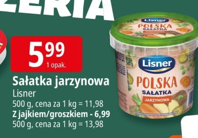 Sałatka jarzynowa Lisner promocja w Leclerc