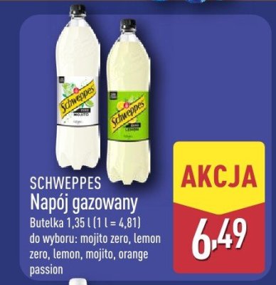 Napój gazowany Schweppes mojito zero promocja w Aldi