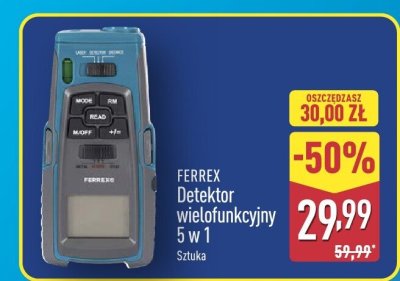 Detektor wielofunkcyjny 5 w 1 FERREX Sztuka promocja w Aldi
