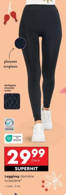 Legginsy damskie ocieplane promocja w Biedronka