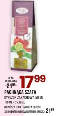 Pachnąca szafa dyfuzor zapachowy, 50 ml promocja w Drogerie Natura