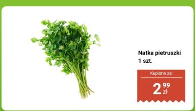 Natka pietruszki 1 szt. promocja w Biedronka