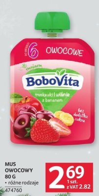 Mus owocowy BoboVita 80 g promocja w Selgros