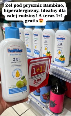 Żel pod prysznic hipoalergiczny różne rodzaje Bambino promocja w Auchan