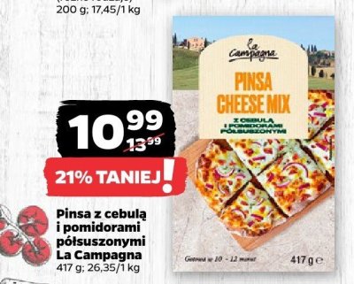 Pinsa z cebulą i pomidorami półsuszonymi promocja w Netto