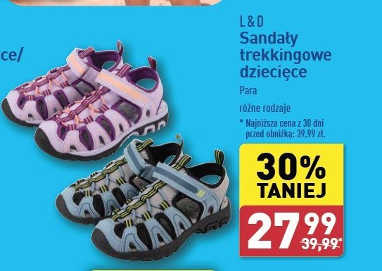 Sandały trekkingowe L&d promocja