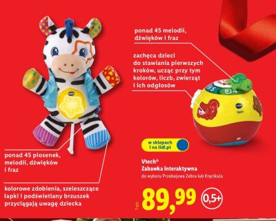 Zabawka interaktywna - Przebojowa Zebra promocja w Lidl